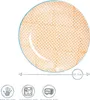 Nicola Spring handbedruckte Essteller – 25,5 cm – 3 Farben Produktbild-Vorschau 3