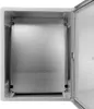 An empty electrical enclosure with its door open, showing the interior. Náhled obrázku produktu