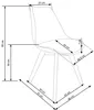 Halmar Essensstuhl K246 - weiß / transparent / Buche Produktbild-Vorschau 3