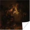 MuchoWow® Poster Die Verleugnung des Petrus - Rembrandt van Produktbild-Vorschau 1