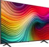 A television set with a colorful, abstract image displayed on its screen, resting on its stand. Voir les images du produit