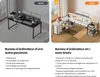 Bureau d'angle en L AIORBER avec tiroirs, prises Voir les images du produit 10