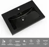 Badezimmer Badmöbel 60 cm Schwarz Waschtisch mit Produktbild-Vorschau 7