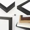 A collage of close-up images showing different frame styles and materials, with a logo and text in the center. Produktbild-Vorschau