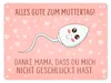 Danke Mama, dass du mich nicht geschluckt hast Metallschild Produktbild-Vorschau 1