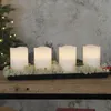 Bougies en cire LED 'May', set de 4, blanc Voir les images du produit 8