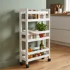 Wąski regał łazienkowy na kółkach, 3 półki KLUK, 38 x 15 x Podgląd zdjęcia produktu 9