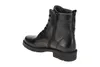 A black leather boot is shown from a side-angle against a white background. Produktbild-Vorschau