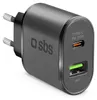 Caricatore a spina SBS Doppio USB/USB-C 25W Anteprima dell’immagine prodotto 1