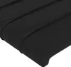 vidaXL LED Kopfteil Schwarz 90x5x118/128 cm Samt Produktbild-Vorschau 5