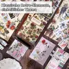 Vintage Scrapbooking Sticker Set – Blumenmotiv Aufkleber Produktbild-Vorschau 6