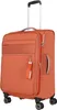 A single orange suitcase is shown standing upright on a white background. Produktbild-Vorschau