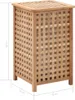 vidaXL Koš na prádlo 39x39x65 cm, masivní ořechové dřevo Náhled obrázku produktu 6