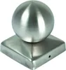 BURI 4x capuchon de poteau en acier inoxydable sphère 90 x Voir les images du produit 2