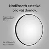 Koupelnové zrcadlo s osvětlením Talos Black Orors Light Ø Náhled obrázku produktu 1