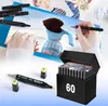 Alkoholmarker Marker Stifte Doppelseitig Set 60 Stück + Produktbild-Vorschau 2