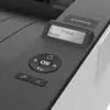 Close-up view of a printer's control panel and status display. Produktbild-Vorschau