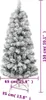 vidaXL Künstlicher Weihnachtsbaum Klappbar Beschneit 150 cm Produktbild-Vorschau 7