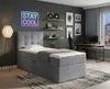 NORDELO Boxspringbett INCANTO 120x200 cm Grau Komplett-Set Produktbild-Vorschau 1