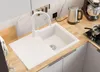 PRIMAGRAN Spülbecken Weiß 78x50cm, Granitspüle 1 Becken + Produktbild-Vorschau 2