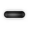 A top-down view of a white humidifier with a black interior and a line of small lights. Produktbild-Vorschau