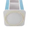 The bottom view of a blue and white rotating bookshelf for children. Náhled obrázku produktu
