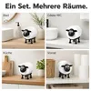 5er Set Schaf-Papierrollenhalter aus Kunststoff – Produktbild-Vorschau 3