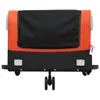 vidaXL Rimorchio per biciclette nero e arancione 45 kg di Anteprima dell’immagine prodotto 5