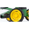 A close-up shot of the wheels of a Gokart / Pedal-Gokart Buzzy John Deer. Podgląd zdjęcia produktu