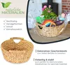 Aufbewahrungskorb rund, Korb mit Griff aus Wasserhyazinthe Produktbild-Vorschau 2