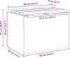 vidaXL Gartenbank 1 -Seater 60 x 40 x 43 cm Rostig Produktbild-Vorschau 8