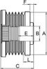 HC-Cargo 335018 Riemenscheibe Lichtmaschine Produktbild-Vorschau 2
