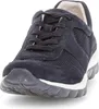 A single blue sneaker shown from a diagonal, slightly low angle against a white background. Voir les images du produit