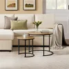 Yaheetech Couchtisch 2er Set, runder Beistelltisch Set, Produktbild-Vorschau 2