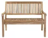 Stabile 2-sitzer Gartenbank Kingsbury in Premium Teak 120 cm Produktbild-Vorschau