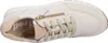 A close-up, top-down view of a beige sneaker. Produktbild-Vorschau