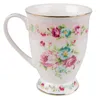 Clayre & Eef Hrnek 300 ml Bílý růžový porcelán Květiny Náhled obrázku produktu 2