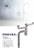 PREVEX Flexloc Siphon 1 1/2" mit 2 Anschlüssen für Produktbild-Vorschau 6