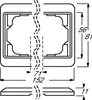 Technical drawing with dimensions of a product. Podgląd zdjęcia produktu
