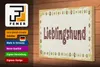 Holzschild Hinweis 30x20cm Lieblingshund Hund Produktbild-Vorschau 3