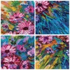 Bilder auf glas - Einteilig - Blumenstrauß Blumen Öl - Produktbild-Vorschau 8