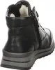 A black leather boot with a thick gray sole, shown from the back. Anteprima dell’immagine prodotto