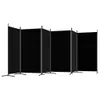 vidaXL schermo pieghevole 6 pezzi nero 520x180 cm tessuto Anteprima dell’immagine prodotto 5