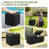 Yaheetech Hocker, strapazierfähige flache HDPE-Rattanoptik, Produktbild-Vorschau 8
