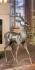 grande statue décorative "cerf" en aluminium, argent Voir les images du produit 1
