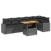 The Living Store 7-tlg. Garten-Sofagarnitur mit Kissen Produktbild-Vorschau 3