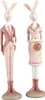 Clayre & Eef Dekorationsfigur Kaninchen 22 cm Weiß Rosa Produktbild-Vorschau 1