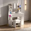 Make-up tafel met LED-verlichting en spiegel, met Productafbeelding-voorbeeld 4