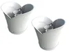 Bama Tulipano Bloempot 5L 34.5x19x30 cm 4 Stuks Wit Voir les images du produit 2
