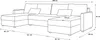A line drawing diagram of a sectional sofa with dimensions indicated. Náhľad obrázku produktu
